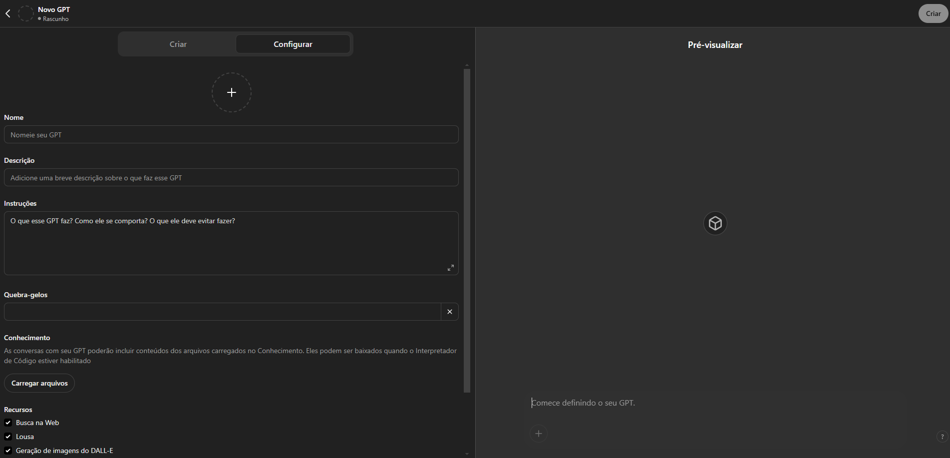 Dashboard OpenAI